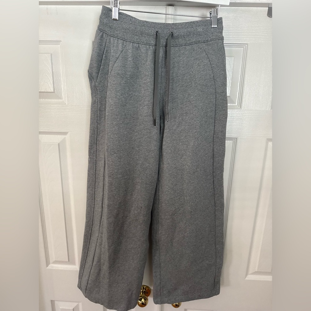 lululemon Charcoal Gray Cozy Wide-Leg Sweatpants